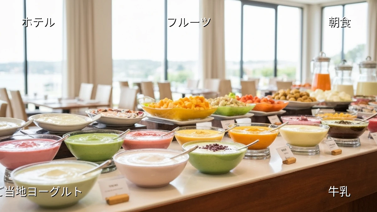 ホテルで楽しむご当地ヨーグルト:旅の朝食を彩る